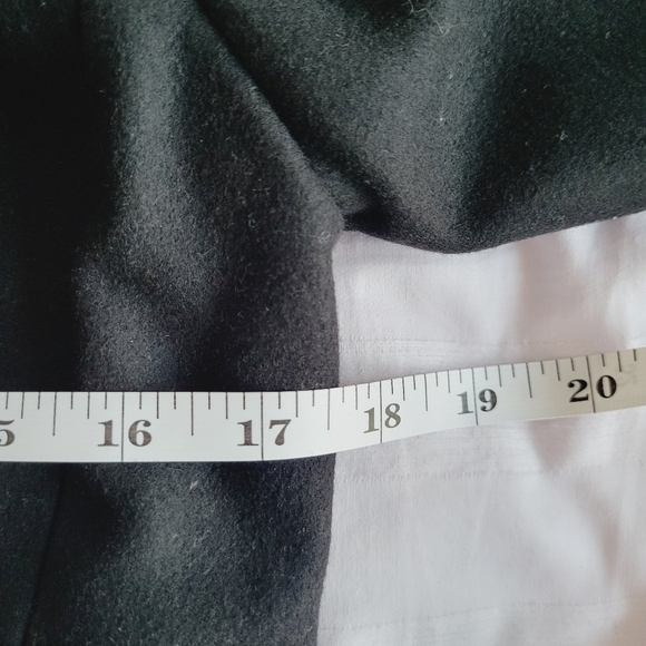 Ted Baker Black Wool Blend Wrap Coat - Picture 11 of 12